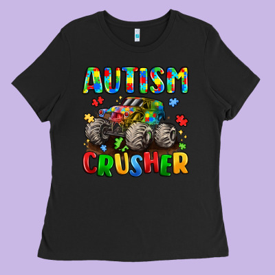 Autism Crusher Ladies Tee Designed By Lillyallendesigns