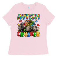 Bubblegum Pink autism crusher Ladies Tee - LillyAllenDesigns