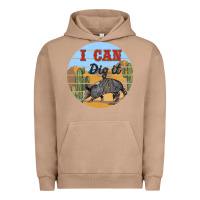Pigment Burro i can dig it armadillo Urban Hoodie - BarkalooDesign