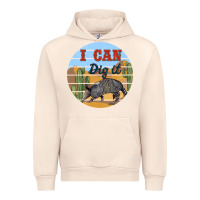 Sandshell i can dig it armadillo Urban Hoodie - BarkalooDesign