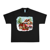 Black Christmas gnomes with red truck Urban Heavy Tee - NancyCooperArtShop