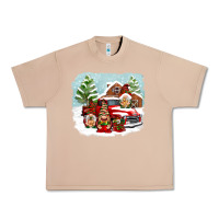 Burro Christmas gnomes with red truck Urban Heavy Tee - NancyCooperArtShop