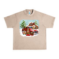 French Oak Christmas gnomes with red truck Urban Heavy Tee - NancyCooperArtShop