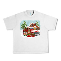 Lunar Rock Christmas gnomes with red truck Urban Heavy Tee - NancyCooperArtShop