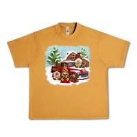 Peanut Butter Christmas gnomes with red truck Urban Heavy Tee - NancyCooperArtShop