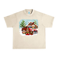 Sandshell Christmas gnomes with red truck Urban Heavy Tee - NancyCooperArtShop