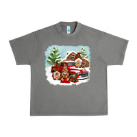 Tornado Christmas gnomes with red truck Urban Heavy Tee - NancyCooperArtShop