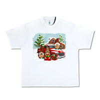 White Christmas gnomes with red truck Urban Heavy Tee - NancyCooperArtShop
