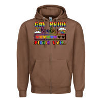 Chestnut gay pride loading please wait Zipper Hoodie - LillyAllenDesigns