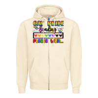 Sandshell gay pride loading please wait Zipper Hoodie - LillyAllenDesigns