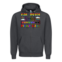 Smoke gay pride loading please wait Zipper Hoodie - LillyAllenDesigns