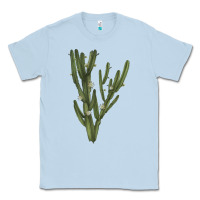 Dusty Blue cereus jamacaru Classic Tee - LillyAllenDesigns