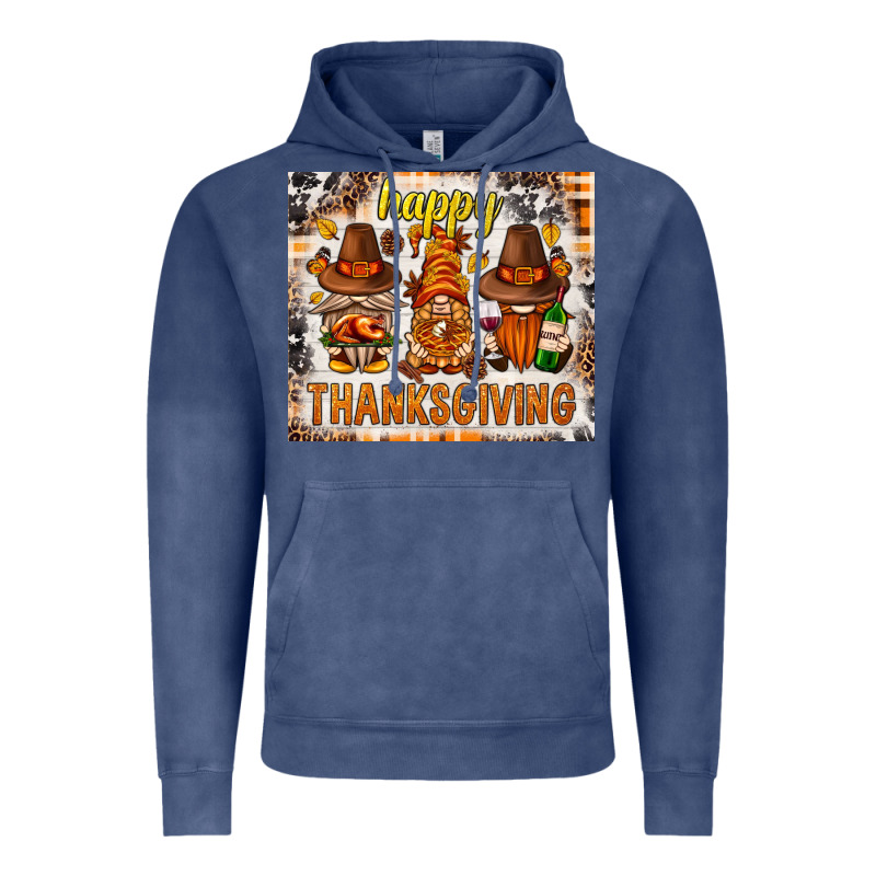 Happy Thanksgiving Gnomes Vintage Hoodie by NancyCooperArtShop | Teevron