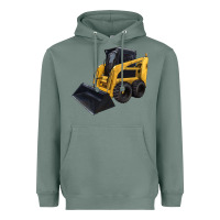 Sage Skid Steer Loader Heavyweight Hoodie - LillyAllenDesigns