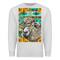 Dove Grey Western Lincoln Sheep Premium Sweatshirt - LillyAllenDesigns