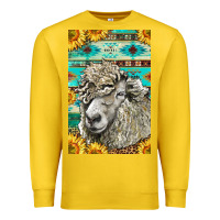 Lemon Western Lincoln Sheep Premium Sweatshirt - LillyAllenDesigns