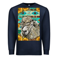 Navy Western Lincoln Sheep Premium Sweatshirt - LillyAllenDesigns