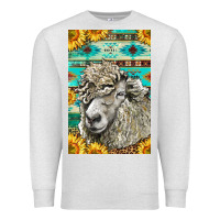 Oatmeal Heather Western Lincoln Sheep Premium Sweatshirt - LillyAllenDesigns
