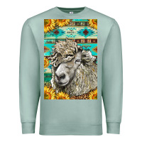 Seafoam Western Lincoln Sheep Premium Sweatshirt - LillyAllenDesigns