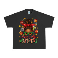Pigment Black santa's favorite waitress messy bun Urban Heavy Tee - texasbilliewilder