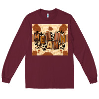 Burgundy melanin Long Sleeve Tee - CowGirlArtShop