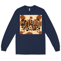 Navy melanin Long Sleeve Tee - CowGirlArtShop