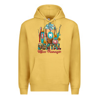 Antique Gold dental office manager cold drink frappe Premium Hoodie - FaDigitalArtStudio