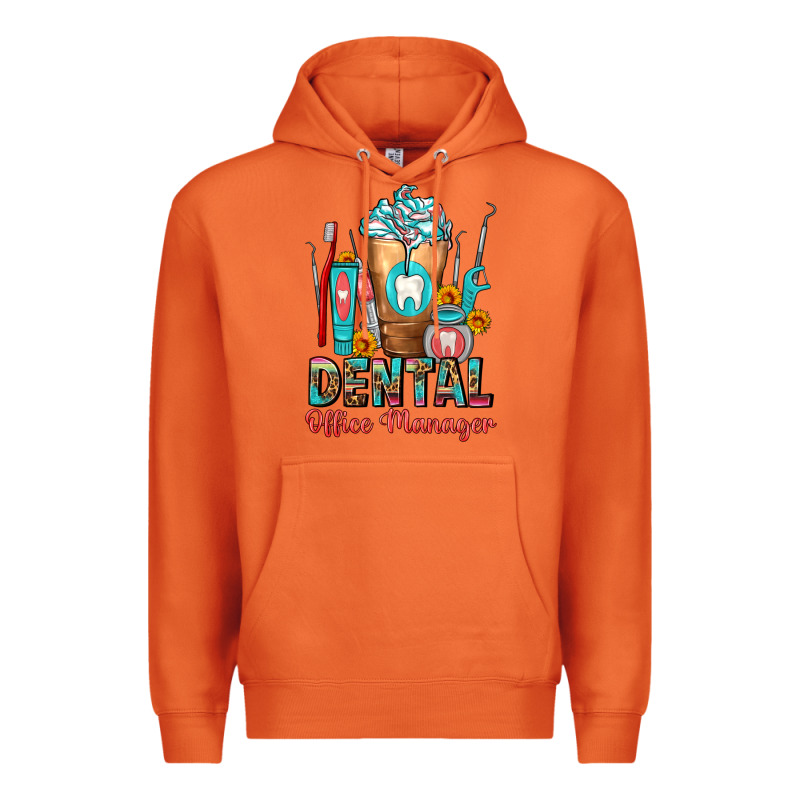 Dental Office Manager Cold Drink Frappe Premium Hoodie by FaDigitalArtStudio | Teevron
