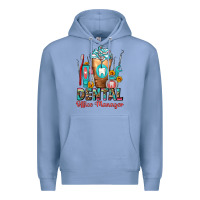 Colony Blue dental office manager cold drink frappe Premium Hoodie - FaDigitalArtStudio