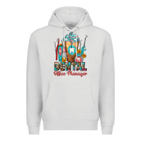 Dove Grey dental office manager cold drink frappe Premium Hoodie - FaDigitalArtStudio