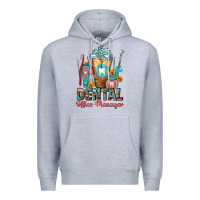Heather Grey dental office manager cold drink frappe Premium Hoodie - FaDigitalArtStudio