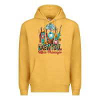 Mustard dental office manager cold drink frappe Premium Hoodie - FaDigitalArtStudio