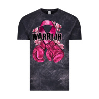 Cloud Black Warrior Breast Cancer with boxing gloves Vintage Tee - NancyCooperArtShop