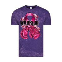 Cloud Purple Warrior Breast Cancer with boxing gloves Vintage Tee - NancyCooperArtShop