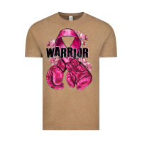 Vintage Coffee Warrior Breast Cancer with boxing gloves Vintage Tee - NancyCooperArtShop