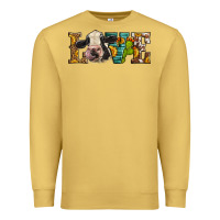 Antique Gold Western Love Holstein Cow Premium Sweatshirt - LillyAllenDesigns