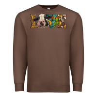 Chestnut Western Love Holstein Cow Premium Sweatshirt - LillyAllenDesigns