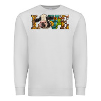 Dove Grey Western Love Holstein Cow Premium Sweatshirt - LillyAllenDesigns
