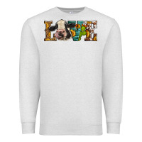Oatmeal Heather Western Love Holstein Cow Premium Sweatshirt - LillyAllenDesigns