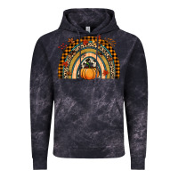 Cloud Black Fall rainbow pumpkin Vintage Hoodie - NancyCooperArtShop
