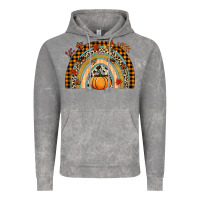 Cloud Rock Fall rainbow pumpkin Vintage Hoodie - NancyCooperArtShop