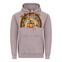 Vintage Zinc Fall rainbow pumpkin Vintage Hoodie - NancyCooperArtShop