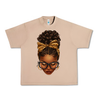 Burro afro messy bun leopard bow Urban Heavy Tee - texasbilliewilder
