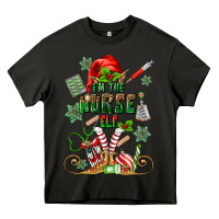 Asphalt im the nurse elf Heavy Core Tee - MaliasSmallBusiness