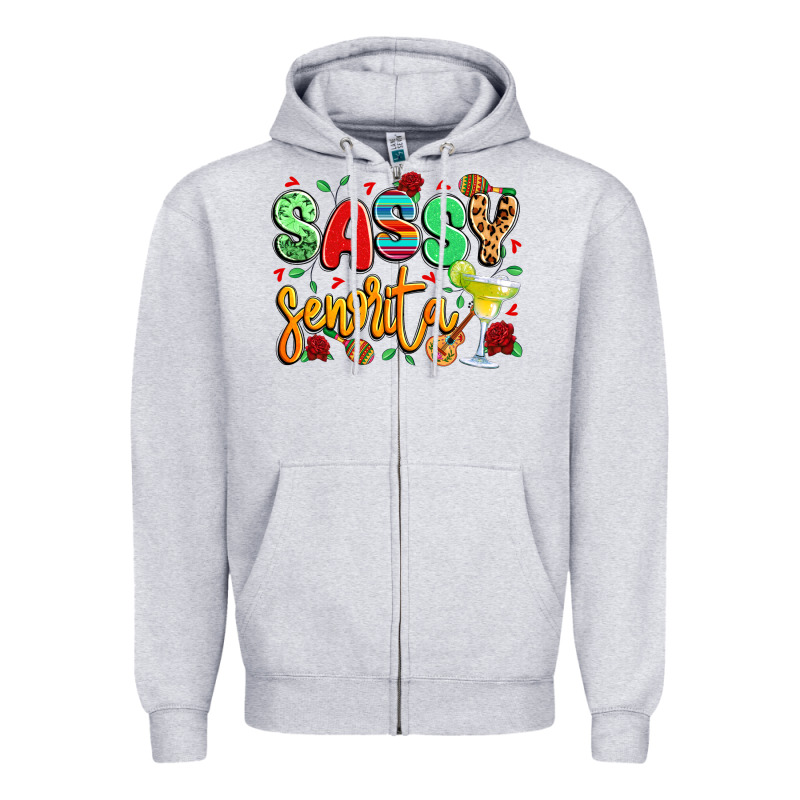 Sassy Senorita Zipper Hoodie by LillyAllenDesigns | Teevron