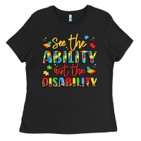 Black see the ability not the disability Ladies Tee - LillyAllenDesigns