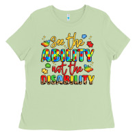 Matcha see the ability not the disability Ladies Tee - LillyAllenDesigns
