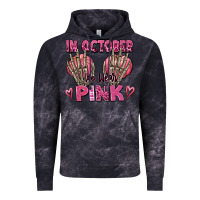 Cloud Black in october we wear pink skeleton Vintage Hoodie - texasbilliewilder