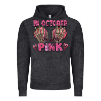 Vintage Black in october we wear pink skeleton Vintage Hoodie - texasbilliewilder