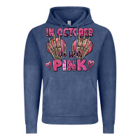 Vintage Denim in october we wear pink skeleton Vintage Hoodie - texasbilliewilder